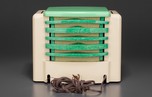 Kadette ’Classic’ Radio Model K-12 in Ivory and Green Plaskon - Scarce